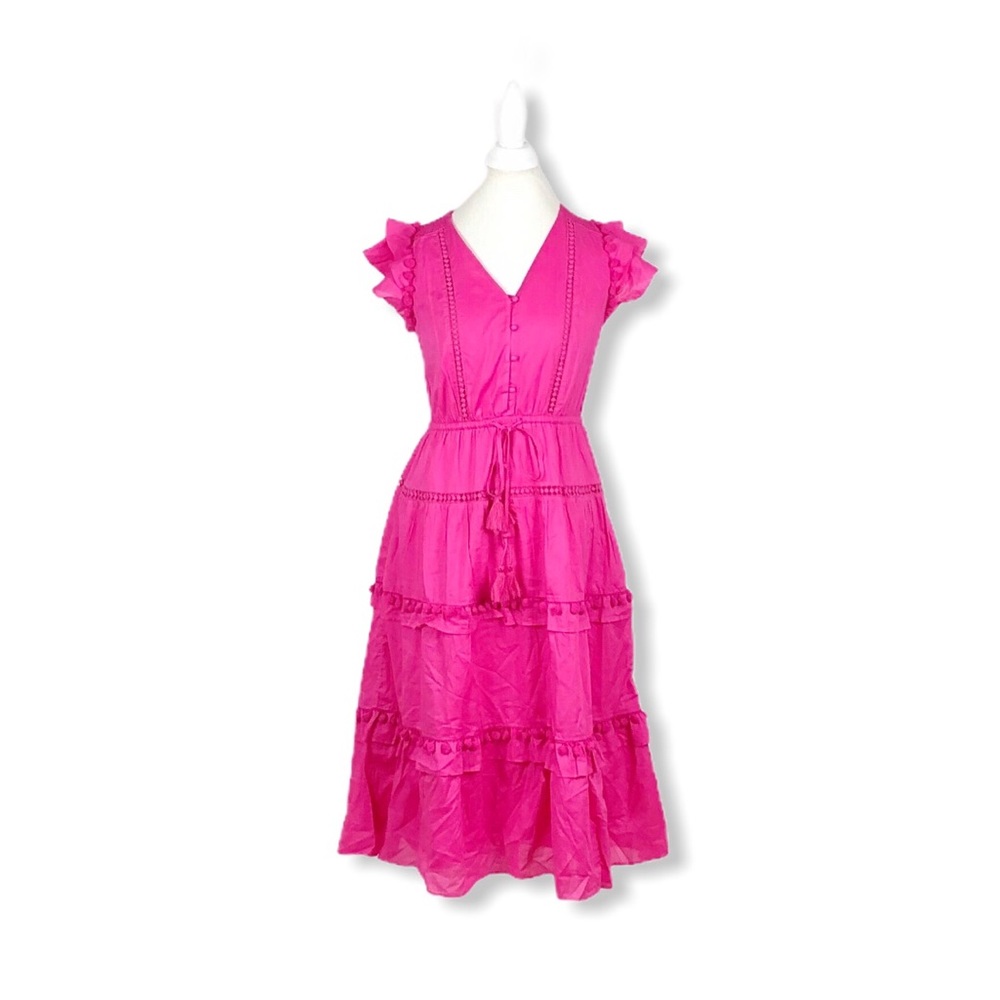 J. Crew Women’s Pom Pom Dress in Cotton Voile 8 - Picture 3 of 10
